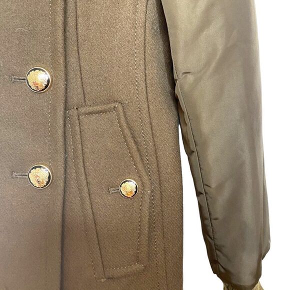 vince Camuto Double Breasted Wool Military Style Peacoat - Picture 4 of 14